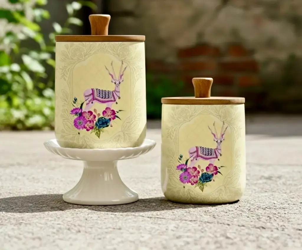 Royal Antler Storage Jar